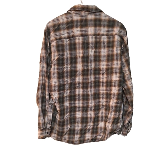 Men's red head casual button down long sleeve - Picture 2 of 2